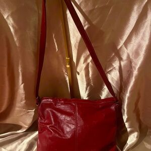 Borelli Chic Burgundy Leather Shoulder Bag